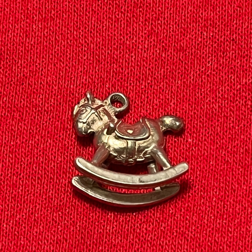 Silver Rocking Horse Brooch - Picture 7 of 16